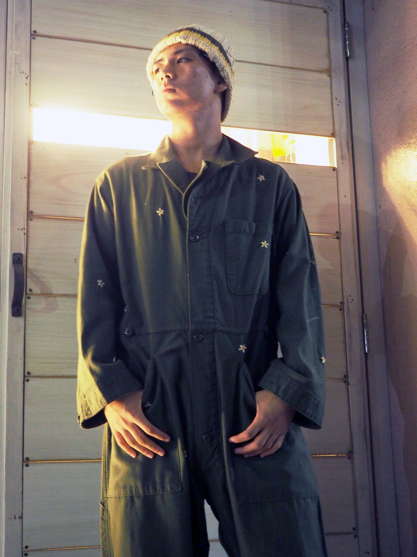 SHANANA MIL_MILITARY <COVERALLS MEN'S COTTON SATEEN ,TYPE1>SIZE LARGE