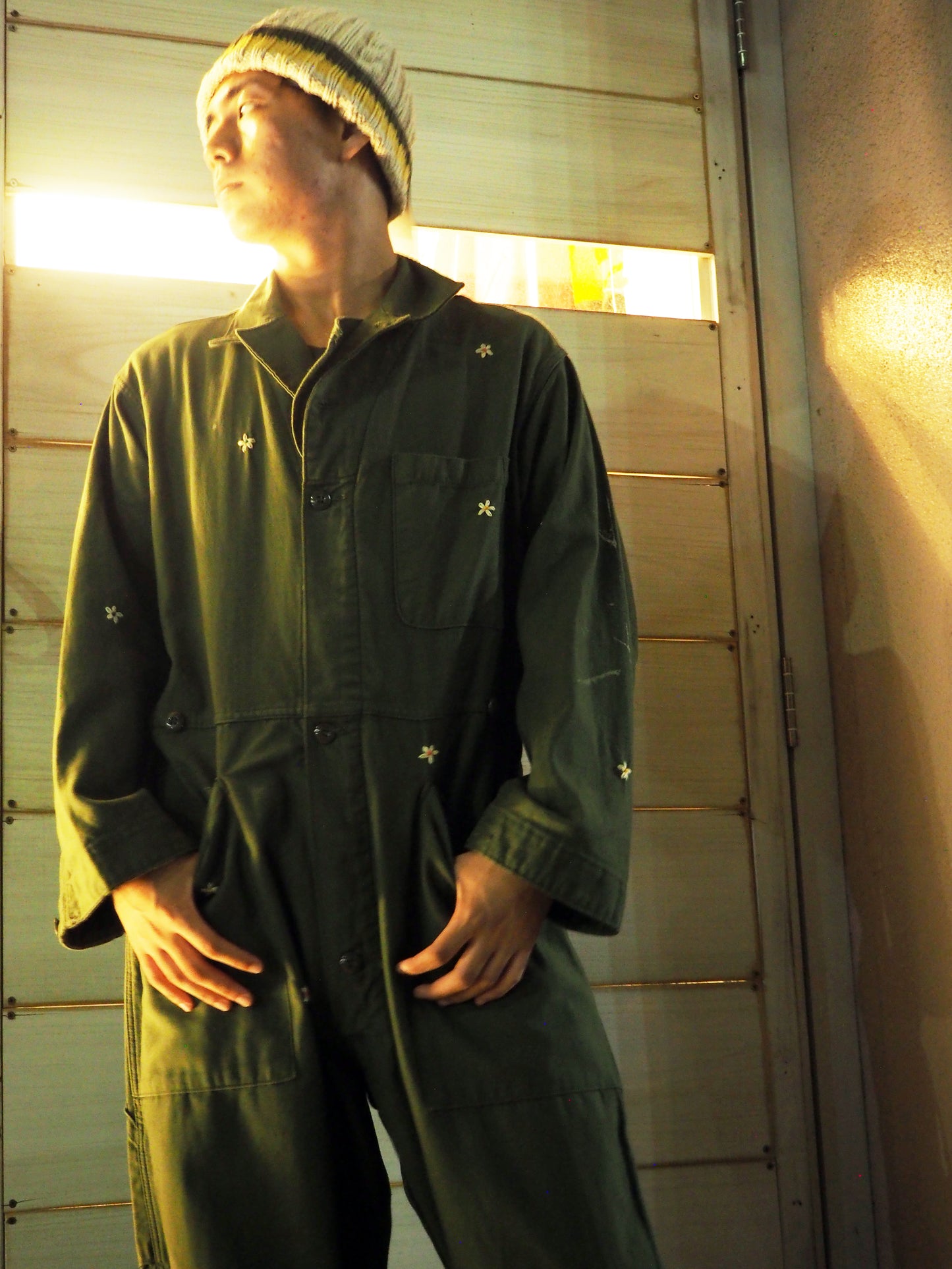 SHANANA MIL_MILITARY <COVERALLS MEN'S COTTON SATEEN ,TYPE1>SIZE LARGE