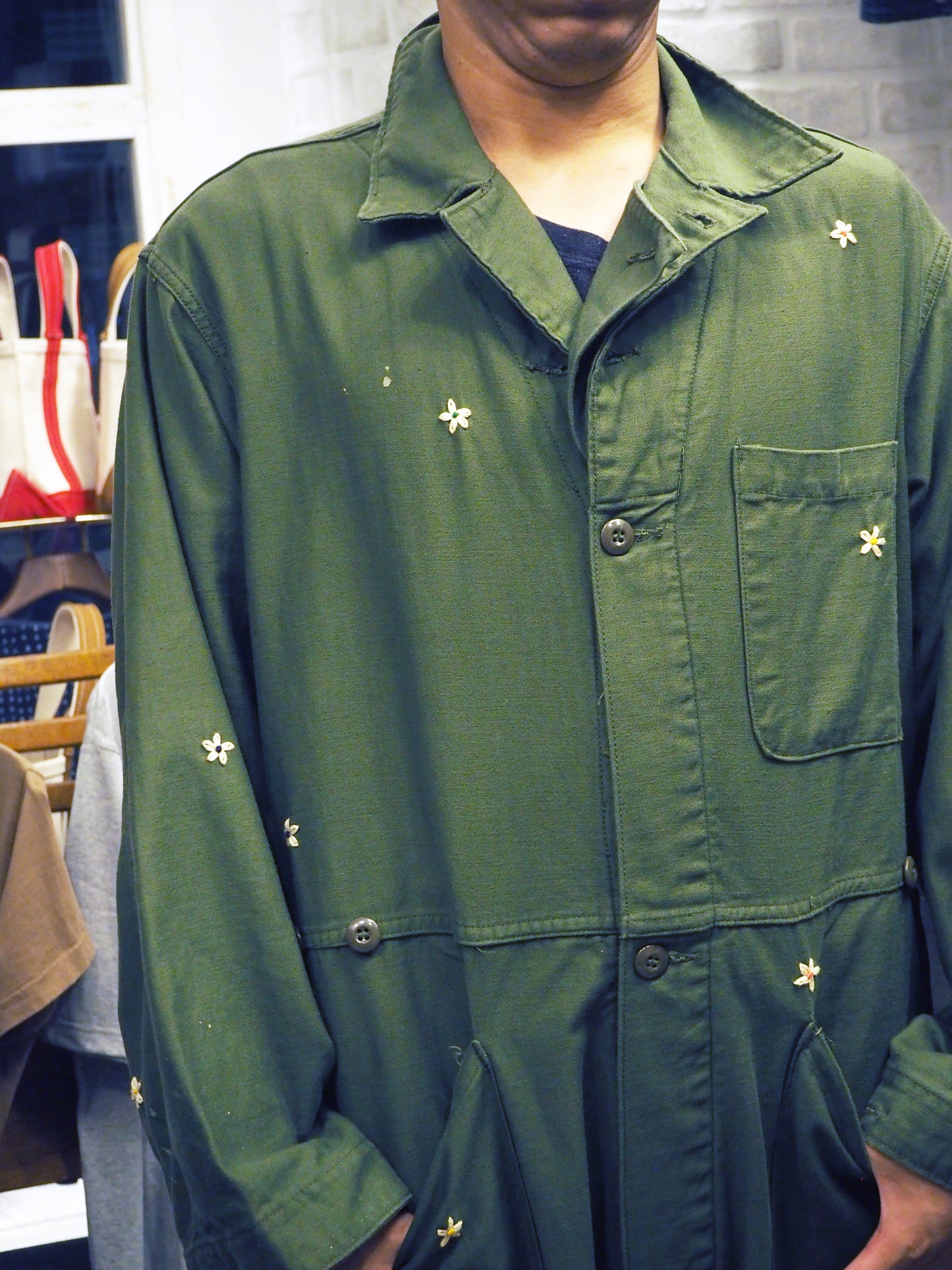 SHANANA MIL_MILITARY <COVERALLS MEN'S COTTON SATEEN ,TYPE1>SIZE LARGE