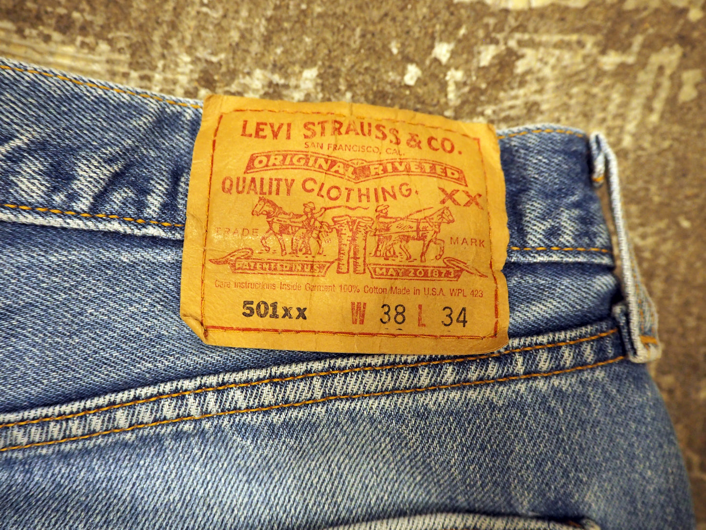SHANANA MIL<シャナナミル>　Levi's 501 HAND CUSTOM JEANS W38（実寸36インチ相当）_SM20