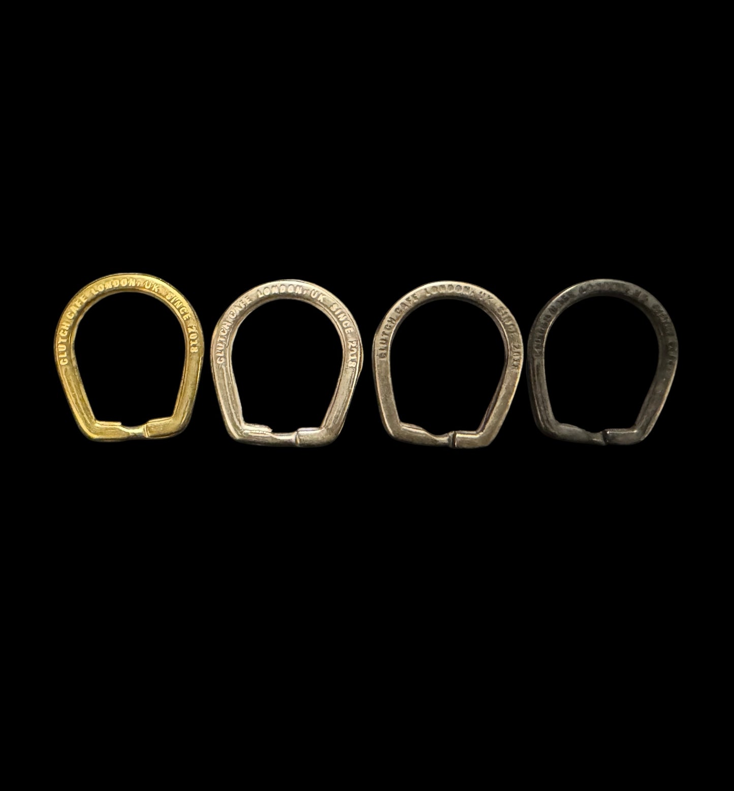 CLUTCH CAFE LONDON　ホースシューキーリング　シルバーニッケル